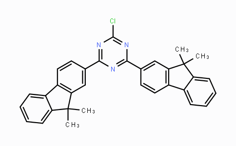 CAS No. 1459162-69-6, 2-chloro-4,6-bis(9,9-dimethyl-9H-fluoren-2yl)-1,3,5-Triazine