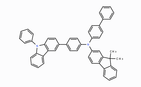 CAS No. 1242056-42-3, 9H-Fluoren-2-aMine, N-[1,1'-biphenyl]-4-yl-9,9-diMethyl-N-[4-(9-phenyl-9H-carbazol-3-yl)phenyl]-