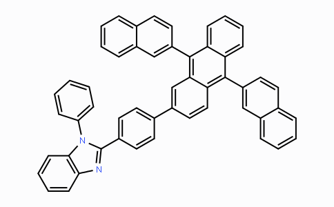 CAS No. 561064-11-7, 2-(4-(9,10-Di(naphthalen-2-yl)anthracen-2-yl)phenyl)-1-phenyl-1H-benzo[d]imidazole