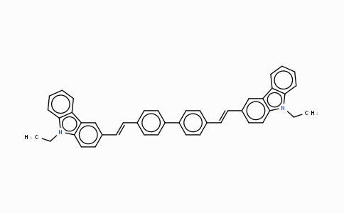 CAS No. 475480-90-1, 4,4'-Bis(9-ethyl-3-carbazovinylene)-1,1'-biphenyl