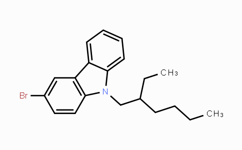 CAS No. 628336-85-6, 9-(2'-Ethylhexyl)-3-bromocarbazole