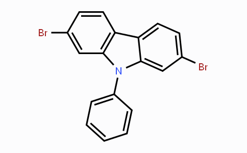 CAS No. 444796-09-2, 2,7-Dibromo-N-phenylcarbazole