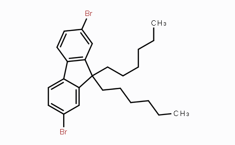 CAS No. 189367-54-2, 9,9-Dihexyl-2,7-dibromofluorene