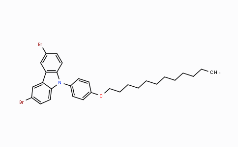 865163-47-9 | 3,6-ジブロモ-9-(4-ドデシルオキシフェニル)-9H-カルバゾール