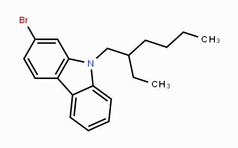 CAS No. 856422-39-4, 2-bromo-9-(2-ethylhexyl)-9H-Carbazole
