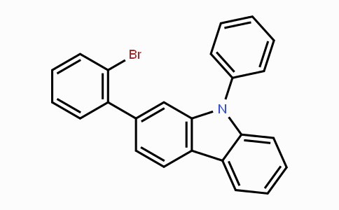 CAS No. 1616607-88-5, 2-(2-Bromophenyl)-9-phenyl-9H-carbazole
