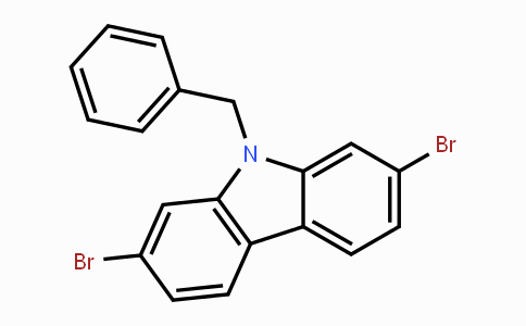 CAS No. 1384281-49-5, 9-Benzyl-2,7-dibromo-9H-carbazole