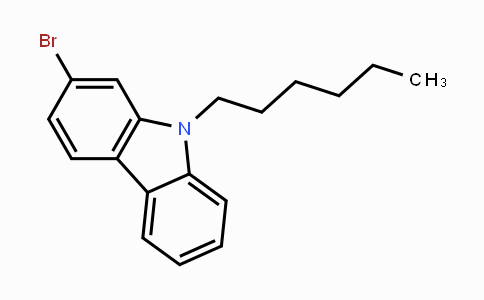 CAS No. 864550-95-8, 2-bromo-9-hexyl-9H-carbazole