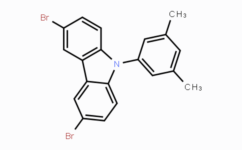 CAS No. 1873364-08-9, 3,6-Dibromo-9-(3,5-dimethylphenyl)-9H-carbazole