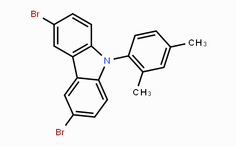 CAS No. 1873362-96-9, 3,6-Dibromo-9-(2,4-dimethylphenyl)-9H-carbazole