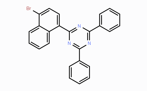 CAS No. 1800228-86-7, 2-(4-Bromo-1-naphthalenyl)-4,6-diphenyl-1,3,5-triazine