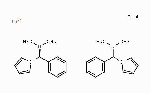 CAS No. 174589-08-3, 1,1'-Bis((R)-(dimethylamino)(phenyl)methyl)ferrocene