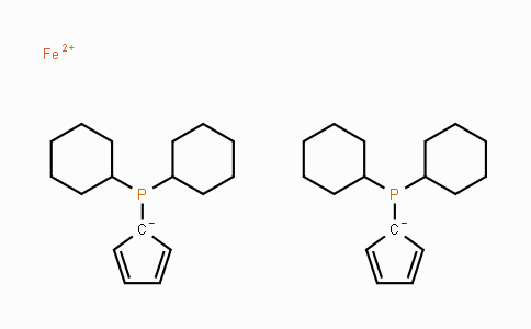 CAS No. 146960-90-9, 1,1'-Bis(dicyclohexylphosphino)ferrocene