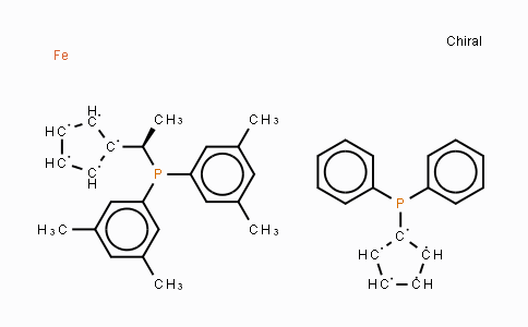 CAS No. 184095-69-0, (R)-(-)-1-[(S)-2-Diphenylphosphino)ferrocenyl]ethylbis(3,5-dimethylphenyl)phosphine