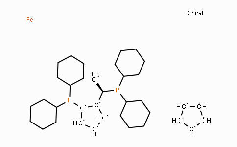CAS No. 167416-28-6, (R)-(-)-1-[(S)-2-Dicyclohexylphosphino)ferrocenyl]ethyldicyclohexylphosphine