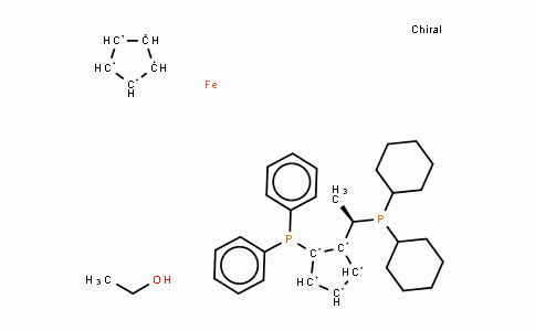 CAS No. 155806-35-2, (R)-(-)-1-[(S)-2-Diphenylphosphino)ferrocenyl]ethyldicyclohexylphosphine