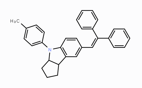 CAS No. 213670-22-5, 7-(2,2-diphenylvinyl)-4-p-tolyl-1,2,3,3a,4,8b-hexahydrocyclopenta[b]indole