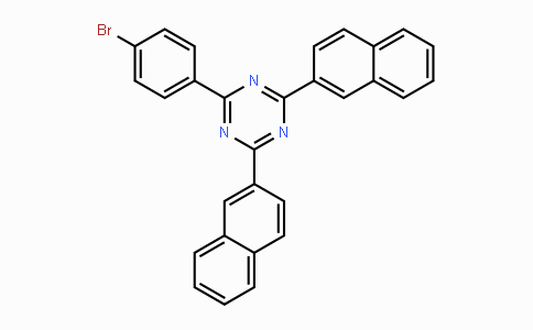 CAS No. 1616841-66-7, 2-(4-bromophenyl)-4,6-di-2-naphthalenyl-1,3,5-Triazine