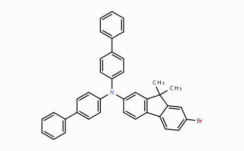 CAS No. 1028647-98-4, N,N-二([1,1'-联苯基]-4-基)-7-溴-9,9-二甲基-9H-芴-2-胺