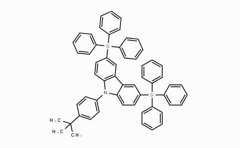 CAS No. 898546-82-2, 9-(4-叔丁基苯基)-3,6-双(三苯基硅基)-9H-咔唑