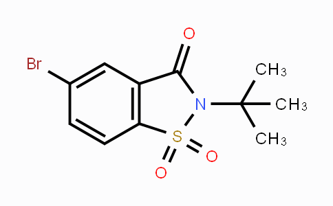 CAS No. 908602-52-8, 5-bromo-2-(tert-butyl)benzo[d]isothiazol-3(2H)-one 1,1-dioxide