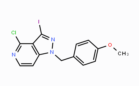 CAS No. 1246349-97-2, 4-chloro-3-iodo-1-(4-methoxybenzyl)-1H-pyrazolo[4,3-c]pyridine