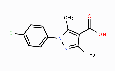 CAS No. 113808-87-0, 1-(4-chlorophenyl)-3,5-dimethyl-1H-pyrazole-4-carboxylic acid