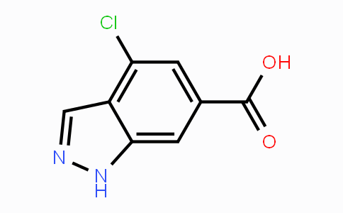 CAS No. 885523-25-1, 4-chloro-1H-indazole-6-carboxylic acid