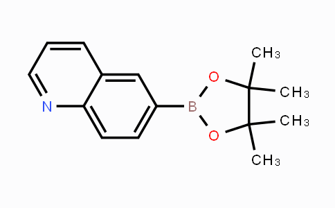 CAS No. 406463-06-7, 6-(4,4,5,5-tetramethyl-1,3,2-dioxaborolan-2-yl)quinoline