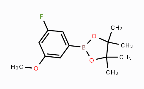 CAS No. 1416367-00-4, 2-(3-fluoro-5-methoxyphenyl)-4,4,5,5-tetramethyl-1,3,2-dioxaborolane