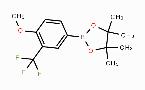 CAS No. 1445019-24-8, 2-(4-methoxy-3-(trifluoromethyl)phenyl)-4,4,5,5-tetramethyl-1,3,2-dioxaborolane
