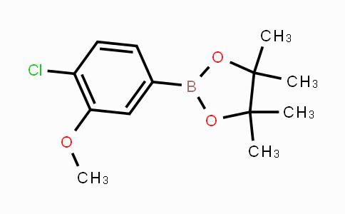 CAS No. 627525-96-6, 2-(4-chloro-3-methoxyphenyl)-4,4,5,5-tetramethyl-1,3,2-dioxaborolane