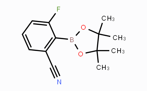 CAS No. 624741-47-5, 3-fluoro-2-(4,4,5,5-tetramethyl-1,3,2-dioxaborolan-2-yl)benzonitrile