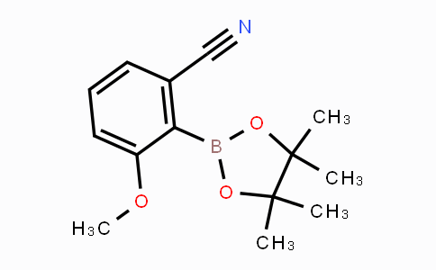 CAS No. 1116096-84-4, 3-methoxy-2-(4,4,5,5-tetramethyl-1,3,2-dioxaborolan-2-yl)benzonitrile