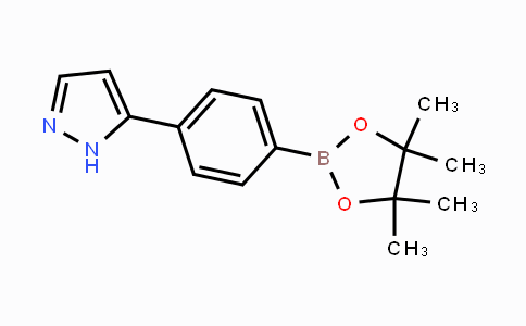 CAS No. 1196879-97-6, 5-(4-(4,4,5,5-tetramethyl-1,3,2-dioxaborolan-2-yl)phenyl)-1H-pyrazole