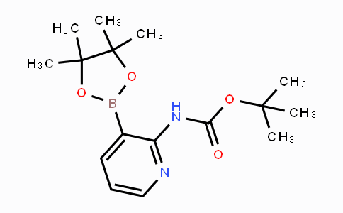 CAS No. 1072944-99-0, tert-butyl (3-(4,4,5,5-tetramethyl-1,3,2-dioxaborolan-2-yl)pyridin-2-yl)carbamate