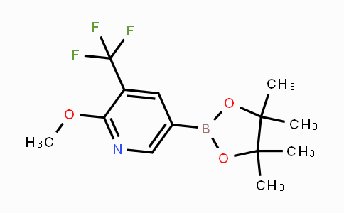 CAS No. 1150561-61-7, 2-methoxy-5-(4,4,5,5-tetramethyl-1,3,2-dioxaborolan-2-yl)-3-(trifluoromethyl)pyridine