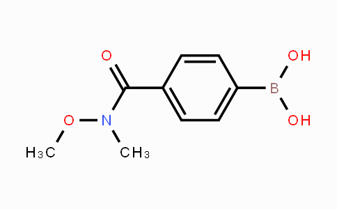 CAS No. 179055-26-6, 4-(methoxy(methyl)carbamoyl)phenylboronic acid