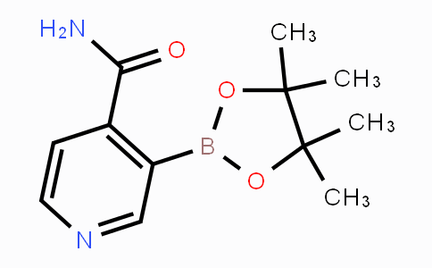CAS No. 1310384-92-9, 3-(4,4,5,5-tetramethyl-1,3,2-dioxaborolan-2-yl)isonicotinamide