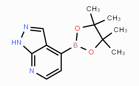 CAS No. 1443111-86-1, 4-(4,4,5,5-tetramethyl-1,3,2-dioxaborolan-2-yl)-1H-pyrazolo[3,4-b]pyridine
