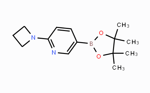 CAS No. 1257553-70-0, 2-(azetidin-1-yl)-5-(4,4,5,5-tetramethyl-1,3,2-dioxaborolan-2-yl)pyridine