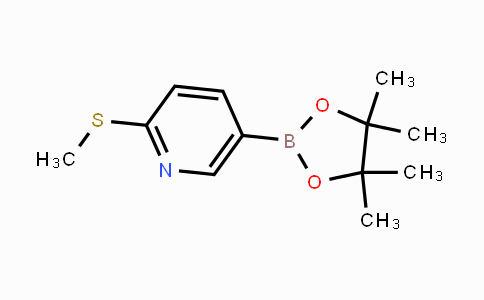 849934-89-0 | 2-(methylthio)-5-(4,4,5,5-tetramethyl-1,3,2-dioxaborolan-2-yl)pyridine