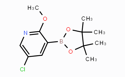 CAS No. 1083168-96-0, 5-chloro-2-methoxy-3-(4,4,5,5-tetramethyl-1,3,2-dioxaborolan-2-yl)pyridine
