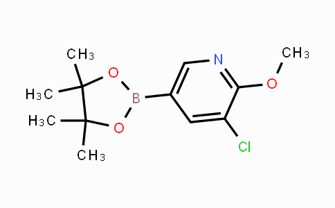 CAS No. 1083168-91-5, 3-chloro-2-methoxy-5-(4,4,5,5-tetramethyl-1,3,2-dioxaborolan-2-yl)pyridine