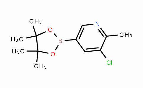 CAS No. 1383985-18-9, 3-chloro-2-methyl-5-(4,4,5,5-tetramethyl-1,3,2-dioxaborolan-2-yl)pyridine