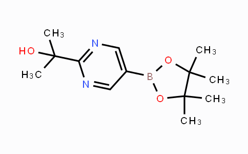 CAS No. 1319255-87-2, 2-(5-(4,4,5,5-tetramethyl-1,3,2-dioxaborolan-2-yl)pyrimidin-2-yl)propan-2-ol