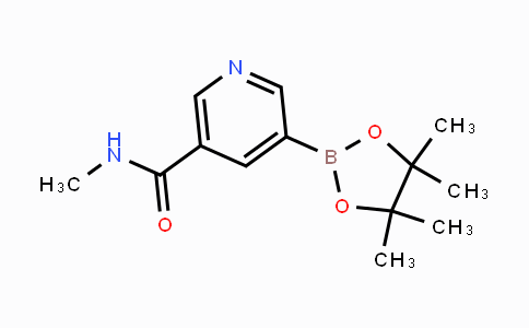 CAS No. 1218791-25-3, N-methyl-5-(4,4,5,5-tetramethyl-1,3,2-dioxaborolan-2-yl)nicotinamide