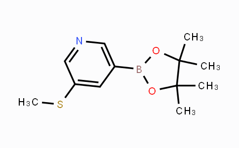 CAS No. 1171891-40-9, 3-(methylthio)-5-(4,4,5,5-tetramethyl-1,3,2-dioxaborolan-2-yl)pyridine
