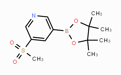 CAS No. 1206641-26-0, 3-(methylsulfonyl)-5-(4,4,5,5-tetramethyl-1,3,2-dioxaborolan-2-yl)pyridine