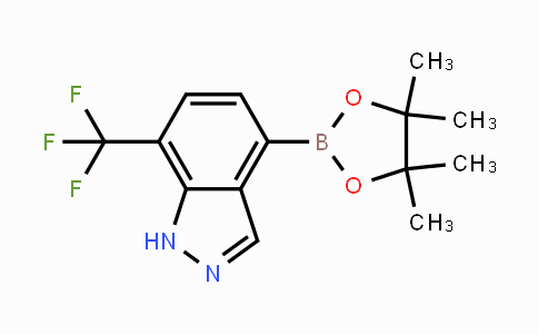 CAS No. 1186334-80-4, 4-(4,4,5,5-tetramethyl-1,3,2-dioxaborolan-2-yl)-7-(trifluoromethyl)-1H-indazole